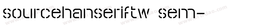 sourcehanseriftw sem字体转换